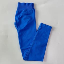No Logo Gym Leggings Women Seamless Yoga Pants High Waist Low Ribbed Band Fitness Leggings Fitness Sweat Wicking Workout Tights