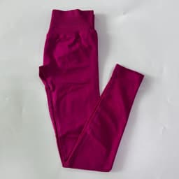 No Logo Gym Leggings Women Seamless Yoga Pants High Waist Low Ribbed Band Fitness Leggings Fitness Sweat Wicking Workout Tights