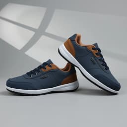 New Men's Shoes Spring Autumn Waterproof Walking Shoes Non-Slip Cushioning Men's Casual Leather Sports Shoes Men's Tennis Shoes