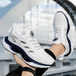 Men's Casual Flat Running Shoes Women's Plus Size Sports Shoes Couple Training Shoes Autumn New Styles Stunning Tennis Fitness