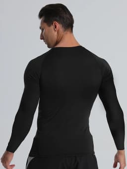 Stay Active and Comfortable with Men's Compression Shirts - Long Sleeve Athletic Workout Tops and Base Layers!