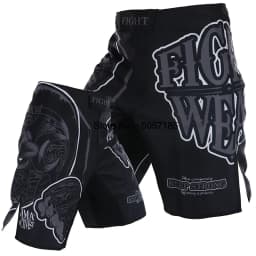 MMA Shorts Kickboxing Short Men's Fight Shorts Mixed Martial Arts BJJ Jiu Jitsu Muay Thai Pants Grappling Boxing Training Trunks