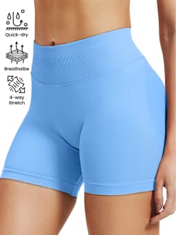 High stretch hip lifting fitness yoga shorts with peach hips and no awkward lines, Pilates medium intensity training shorts