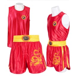 Muay Thai Shorts MMA T Shirt Kungfu Wushu Clothing Martial Arts Sanda Rashguard Boxing Pants Men Women Kids Performance Costume