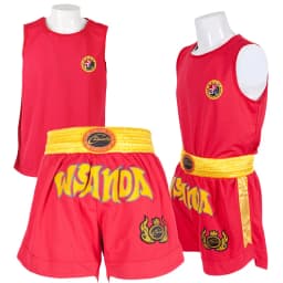 Muay Thai Shorts MMA T Shirt Kungfu Wushu Clothing Martial Arts Sanda Rashguard Boxing Pants Men Women Kids Performance Costume