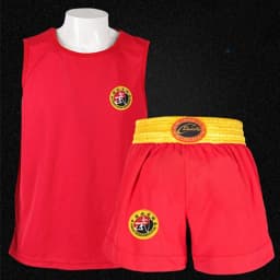 Muay Thai Shorts MMA T Shirt Kungfu Wushu Clothing Martial Arts Sanda Rashguard Boxing Pants Men Women Kids Performance Costume