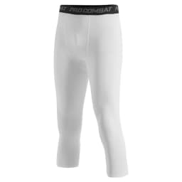 Men's Sports Running Tights Anti-Collision Knee Pad Compression Pants Quick Dry High Elastic Gym Fitness Training Leggings 3/4