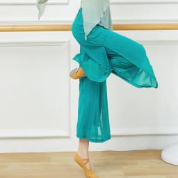 Modern Dance Pants For Women Mesh Nylon Loose Wide Leg Dancing Trousers Chinese Classical Dance Daily Ladies Yoga Pants