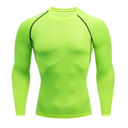 Sport T-shirt Men Compression Running Shirt Elastic Long Sleeve Fitness Athletic Top Gym Workout Undershirt Sportwear