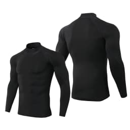 Sport T-shirt Men Compression Running Shirt Elastic Long Sleeve Fitness Athletic Top Gym Workout Undershirt Sportwear