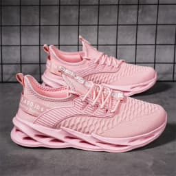 Hot Sale Summer Pink Casual Sneakers Women Men Blade Shoes Big Size 46 Light Breathable Running Shoes Men Mesh Sports Sneakers