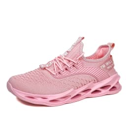 Hot Sale Summer Pink Casual Sneakers Women Men Blade Shoes Big Size 46 Light Breathable Running Shoes Men Mesh Sports Sneakers