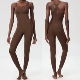 One Piece Gym Running Suit Women Stretch Soft Slim Fit Yoga Jumpsuit Breathable Super Stretch Workout Clothes Female Sportswear