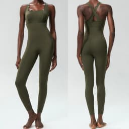 One Piece Gym Running Suit Women Stretch Soft Slim Fit Yoga Jumpsuit Breathable Super Stretch Workout Clothes Female Sportswear