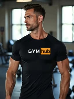 Gym Hub Printed Men's Compression T-Shirt Gym Workout Sport Quick Dry Tight Shirts Outdoor Training Fitness Elasticity Tops Tee