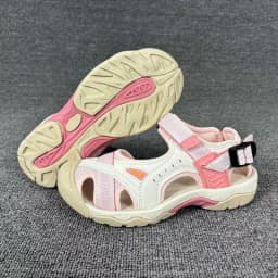 2026 Girls' Shoes Women's Summer Outdoor Anti Slip Soft Sole River Tracing Sports Flat Bottom Beach Shoes Students' Sandals
