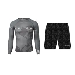 Nu-June Men Swimsuit Swimming T-shirt Beach UV Protection Swimwear Rash Guard Long Sleeve Surfing Diving Swimsuit Surf T-shirt