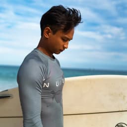 Nu-June Men Swimsuit Swimming T-shirt Beach UV Protection Swimwear Rash Guard Long Sleeve Surfing Diving Swimsuit Surf T-shirt