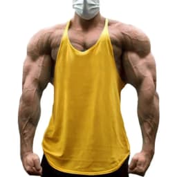 Plain Mens Sport Sleeveless Shirts Gym Fitness Bodybuilding Workout Muscle Tank Tops Summer Cool Cotton Breathable Y-back Vests