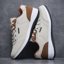 New Men's Four Seasons Waterproof Walking Shoes Casual Men Leather Sports Shoes Non-Slip Camping Shoes Shoes Men's Tennis Shoes