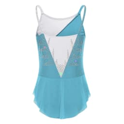 Rhythmic Gymnastics Leotatd Childs Spaghetti Straps Ruched Figure Skating Jumpsuits Kids Girls Sleeveless Ballet Dance Costume