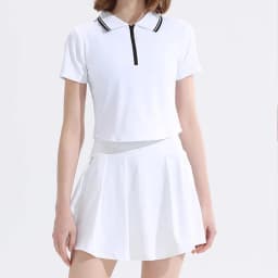 Women's Slim Fit 2-Piece Sports Tennis Set Polo Sports Suit Stretchy Workout Golf Badminton Training Outfit Slim Fit Tracksuits