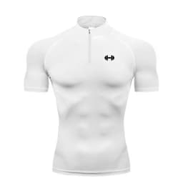 Compression Shirts Men Running Short Sleeve T-shirts Gym Clothes Summer Tight Fitness T Shirt Quick Dry Muscle Polo Shirt