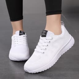 New Sneakers Women Casual Shoes Fashion Breathable Walking Mesh Flat Shoes Women 2026 Tenis Feminino White Ladies sports Shoes
