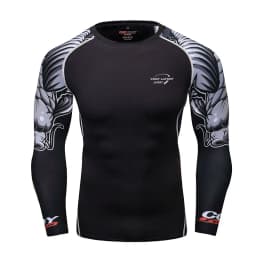 Long Sleeve Men Boxing MMA Rashguard T-shirts Sportswear MMA Compression Sport Tops Kickboxing Jerseys Fitness Bjj Gi Clothing