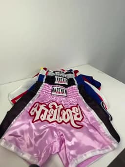Muay Thai Fight Kickboxing Shorts Fitness Men Women Kids Boxing Shorts Embroidery Thailand Gym Training Black MMA Jujitsu Pants