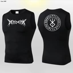 Anime Berserk Guts Print Compression Vest Men Gym Fitness Mens Vest Quick Dry Bodybuilding Tank Top Muscle Sleeveless Shirt