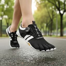 GallonShark Quick-Lace Five Finger Barefoot Shoes for Men & Women | Non-Slip for Yoga, Walking, Water Sports & Fitness