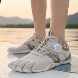 GallonShark Quick-Lace Five Finger Barefoot Shoes for Men & Women | Non-Slip for Yoga, Walking, Water Sports & Fitness