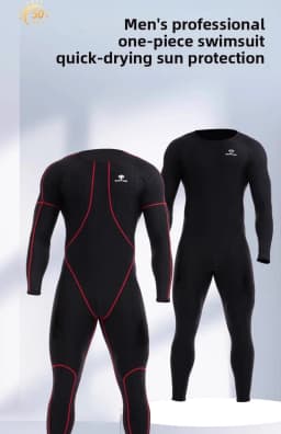 Men's Sharkskin Waterproof Bodysuit Long Sleeve Sun Protectio Wetsuits Diving Suit Black Jump Suit554
