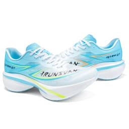 IRUNSVAN Full Palm Innovative Carbon Plate Board Double Knitting Breathable Dual Density Light Weight Fashion Sport Running Shoe