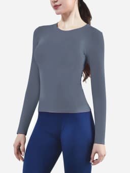 CZGUKE Women's Long Sleeve Fitness T-shirt Yoga Shirt Soft Sports Fitness Four Seasons Breathable Running Sports Slimming Top