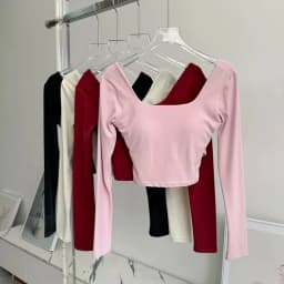 Autumn Slimming Long Sleeved Yoga Top Crossed Back with Fixed Chest Pads for Sports Running Fitness Tight Fitting Shirt