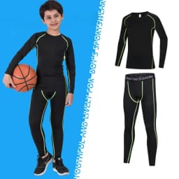 Kids Compression Running Basketball Sportswear Warm Pants Tops Underwear Youth Tight Sports Clothes for Boys Fitness Tracksuits