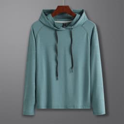 Men Outdoor Sports Hoodies Quick Dry Fit Long Sleeve Tops with Hood Male Running Activewear Casual Quick Dry Sweatshirts