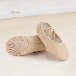 PU Ballet Shoes for Toddler Girls Children Dance Shoe Leather Ballet Flats Kids Soft Sole Gymnastics Shoes Dancing Slippers