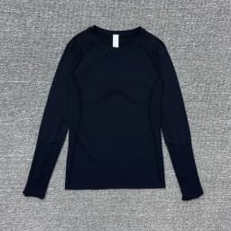 Women's Slim Fit Long Sleeve Yoga Sports Top Breathable Stretch Seamless Pilates Training T-Shirt Fitness Running Shirt T-shirt
