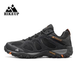 HIKEUP Men Shoes Breathable Splashproof Outdoor Hiking Shoes Mountain Climbing Sport Men Hunting Trekking Sneaker