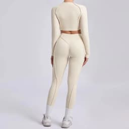 Seamless Yoga Sets Sports Fitness High Waist Hip-lifting Skinny Breathable Outdoors Running Workout Clothing Gym Suits for Women