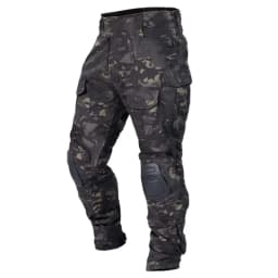 Men Multicam CP Black Tactical Combat Suit Set Military Frog Uniform Shirt Pants Knee Pads Gloves Hat Training