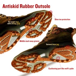 RAX2025 Autumn/Winter Waterproof, Warm, Non-Slip Hiking and Mountaineering Shoes for Camping