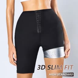 Ladies' High Waist Sauna Shorts, Thermal Shaping Hip-Lifting Tights, Adjustable Sweat-Absorbent Cropped Pants, and Sports Shorts