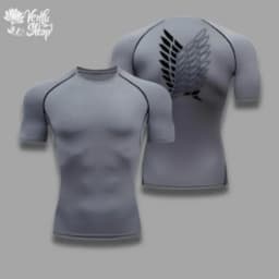 Levi Ackerman, Attack on Titan, Anime, Gym, Compressor, Muscleshirt, Merch, Fitnessclothing, Animeshirt, Sport