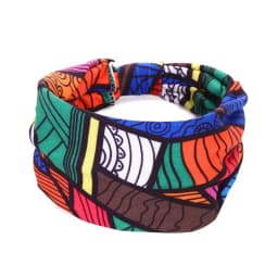 African Pattern Print Twist Elastic Hair Band Wide Hairbands Bandana Turban Knot Headwrap Fashion Cotton Stretch Headband