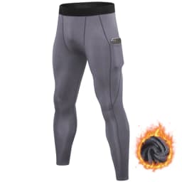 Men's Autumn and Winter Warm Running Tight Leggings Sports Gym Fitness Jogging Pants Fast Dry Running Compression leggings