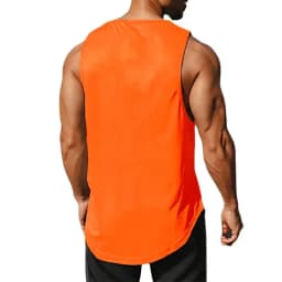 Japanese Anime Turtle Script Printed Summer Fitness Sports Tank Tops Men Gym Clothing Workout Sleeveles Shirt Loose Running Vest